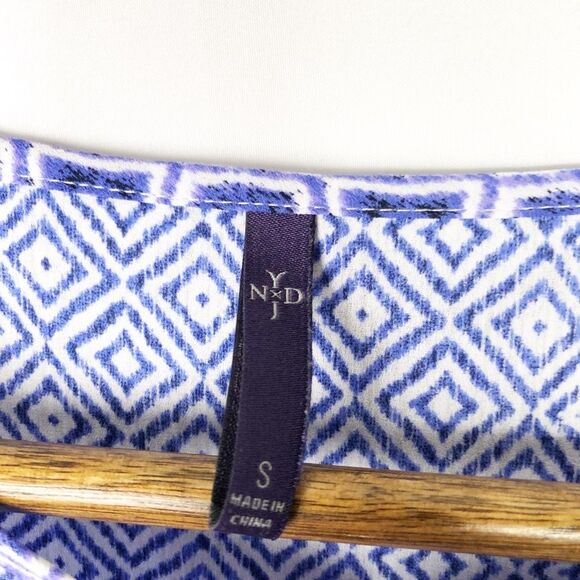 NYDJ Women's Mixed Print Peasant Blouse EUC - S - Picture 4 of 5